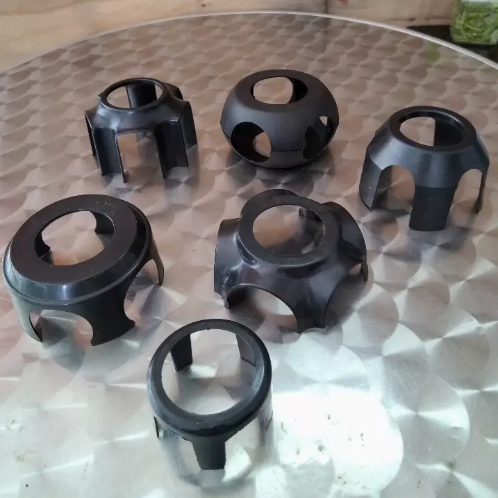 五星脚塑料防尘盖转椅底座电镀塑胶配件塑料盖五爪保护套