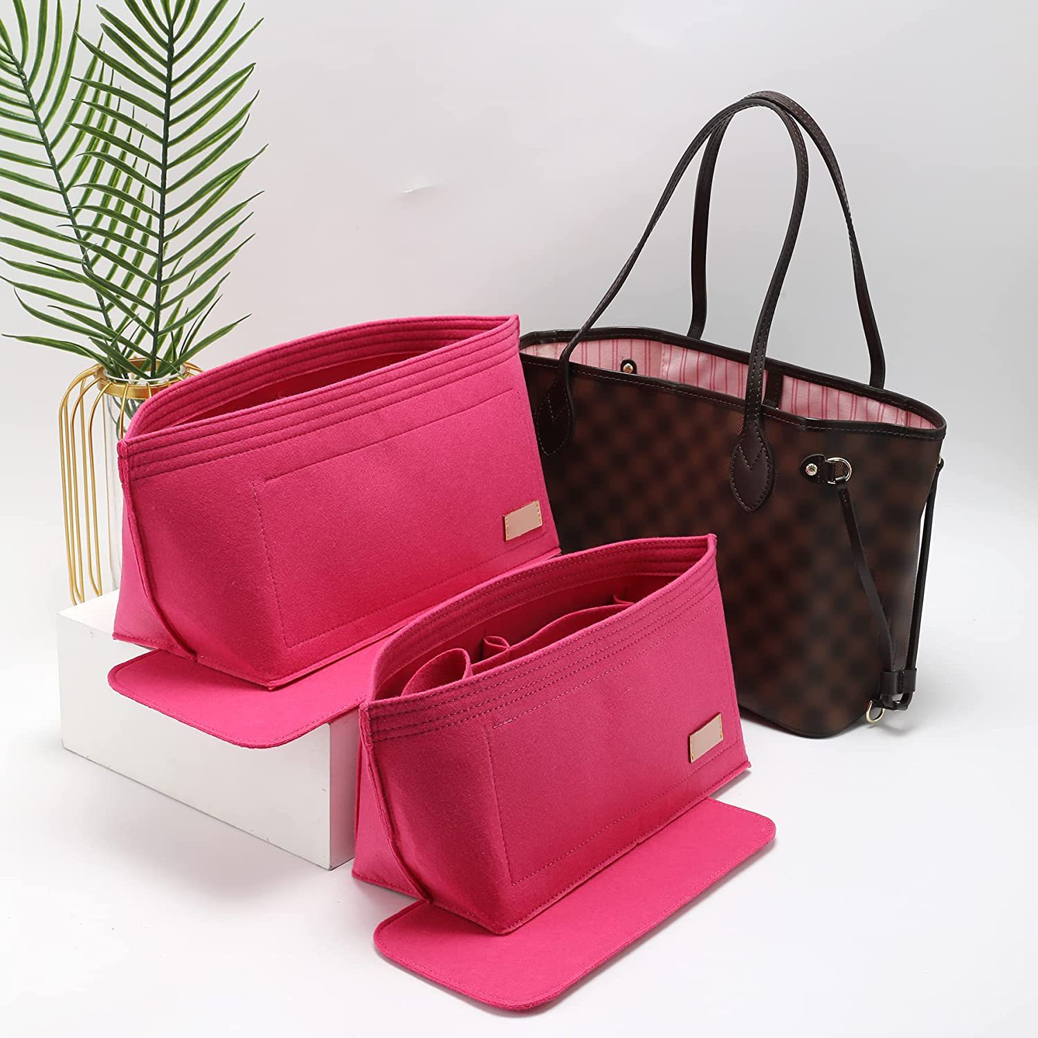 跨境毛毡包龙骧内胆包化妆用品收纳包女士收纳整理多功能洗漱包