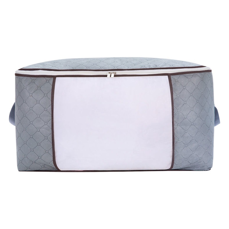 Bolsa de almacenamiento de edredón no tejida transfronteriza Amazon ropa de edredón de armario a prueba de polvo ropa a prueba de humedad bolsa de almacenamiento de organización