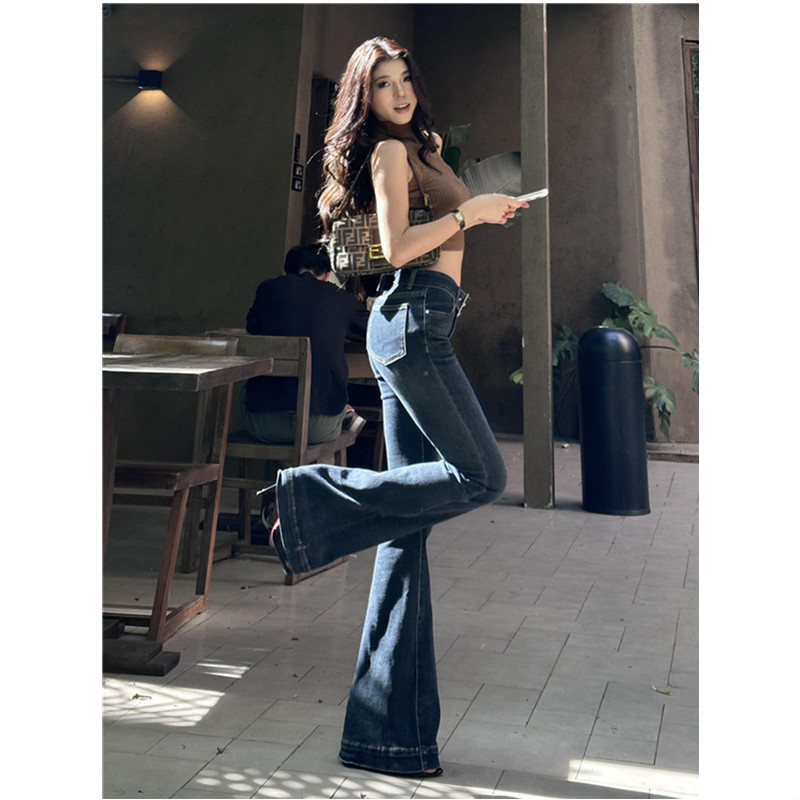 American Retro High Street Slimming Flared Pants Trendy 2025 Hip-Covering Body-Shaping Low-Rise Flared Jeans for Women American Retro High Street Slimming Flared Pants Trendy 2025 Hip-Covering Body-Shaping Low-Rise Flared Jeans for Women