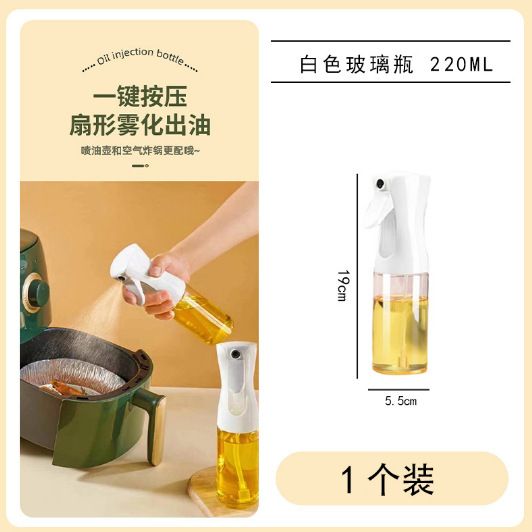 Botella Pulverizadora de Aceite de Vidrio con Inyección de Presión para Cocina