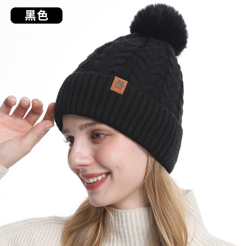 アマゾンニット帽女性冬保温サイクリング耳保護毛糸ニット帽子マフラー手袋3点セット|undefined
