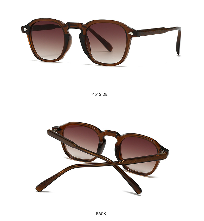 Casual Streetwear Solid Color UV400 Protection Resin Round Frame Full Frame Women's Sunglasses display picture 6