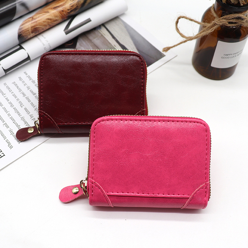 Nuevo tarjetero de órgano transfronterizo para hombres, sensación avanzada de gran capacidad, tarjeta de identificación múltiple, tarjetero, billetera con cremallera, mujer