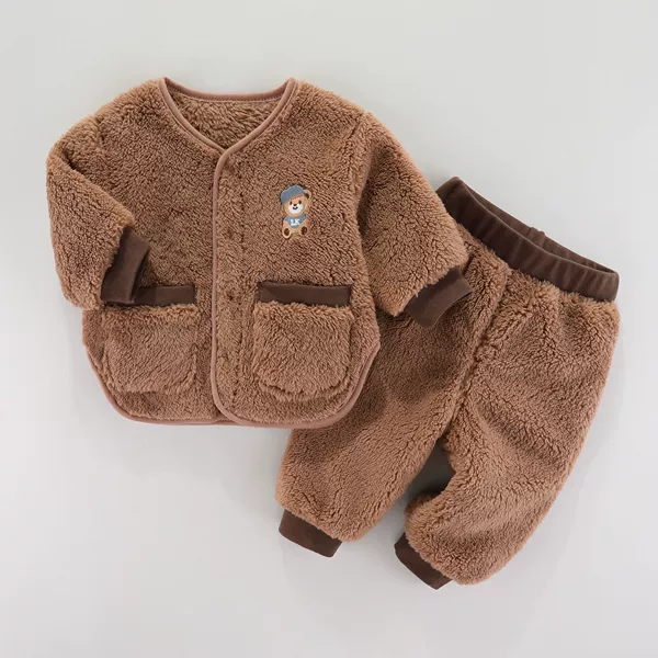 [SR pair door set] Bear coffee color