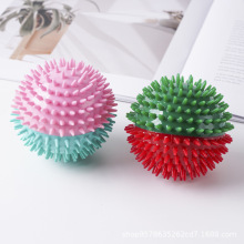 宠物玩具圣诞TPR毛刺球磨牙弹力浮水幼犬洁齿互动狗玩具耐咬批发