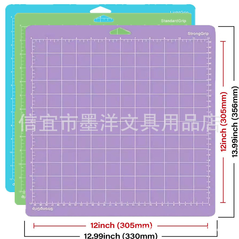 12*12 인치 [1 블루 1 그린 1 퍼플]]