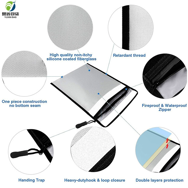 Waterproof storage bag for folders, safe passport bag
