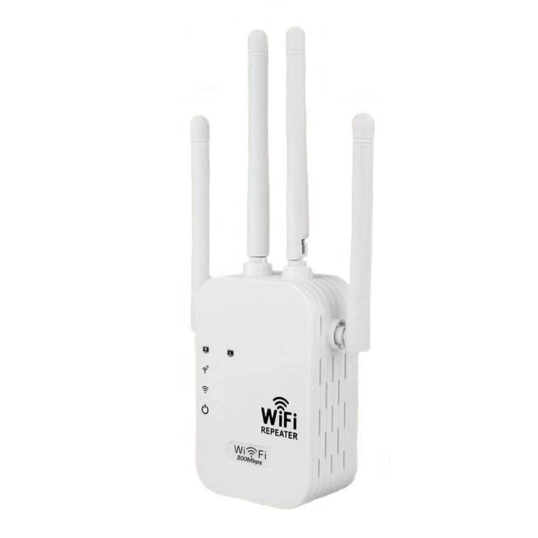 Усилитель сигнала WiFi 4-антенный, 300 м, двойной порт, режим AP/ретранслятор, крепкие внешние антенны