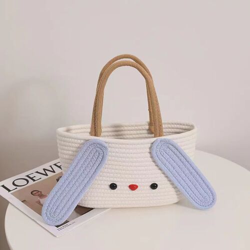 Wholesale Cute Osmanthus Dog Crossbody Small Bags, Cartoon Cotton Wire Woven Bags, Cartoon Cotton Bags