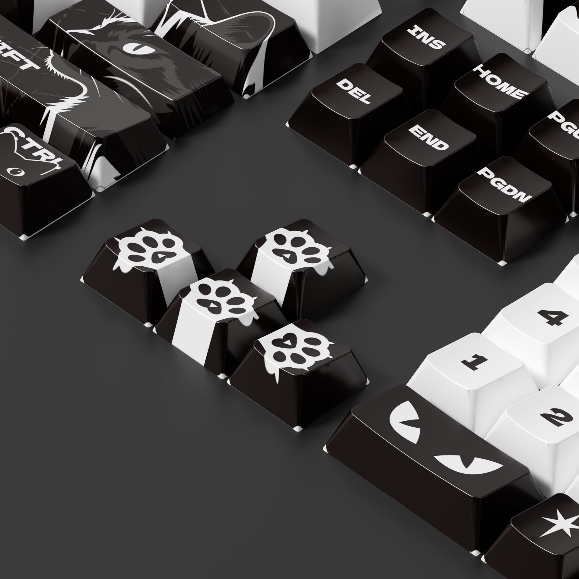 Animation theme black cat series sublimation process personalized original high mechanical keyboard universal