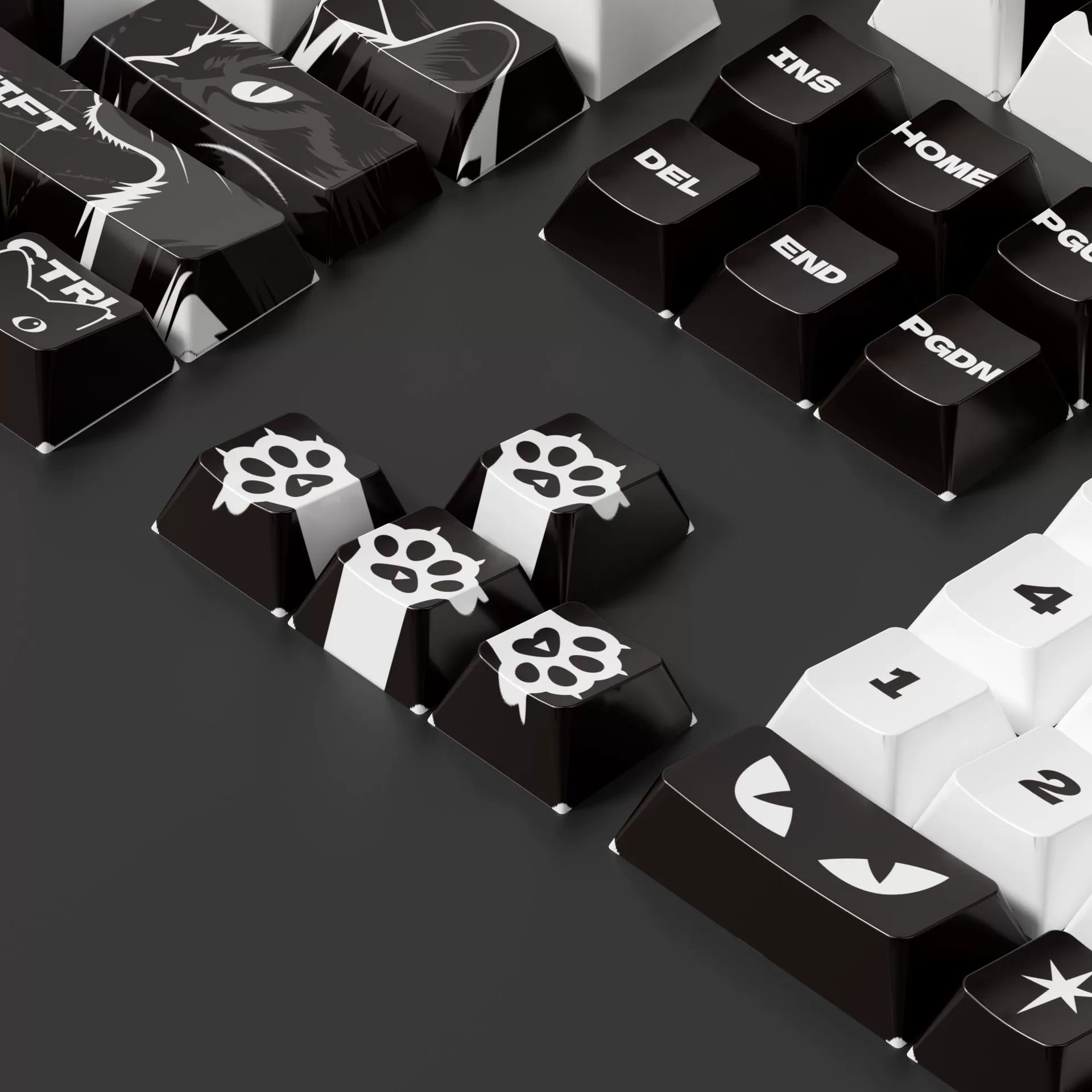 Animation theme black cat series sublimation process personalized original high mechanical keyboard universal