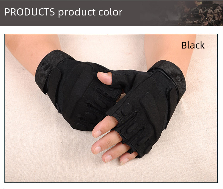 Tactical gloves Tactical half-finger full finger plus fleece gloves sports outdoor men's and women's cycling fitness gloves_maomaolike.com