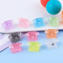 微缩立体电话 夜光diy奶油胶自制手机壳发夹发饰摆件饰品树脂配件