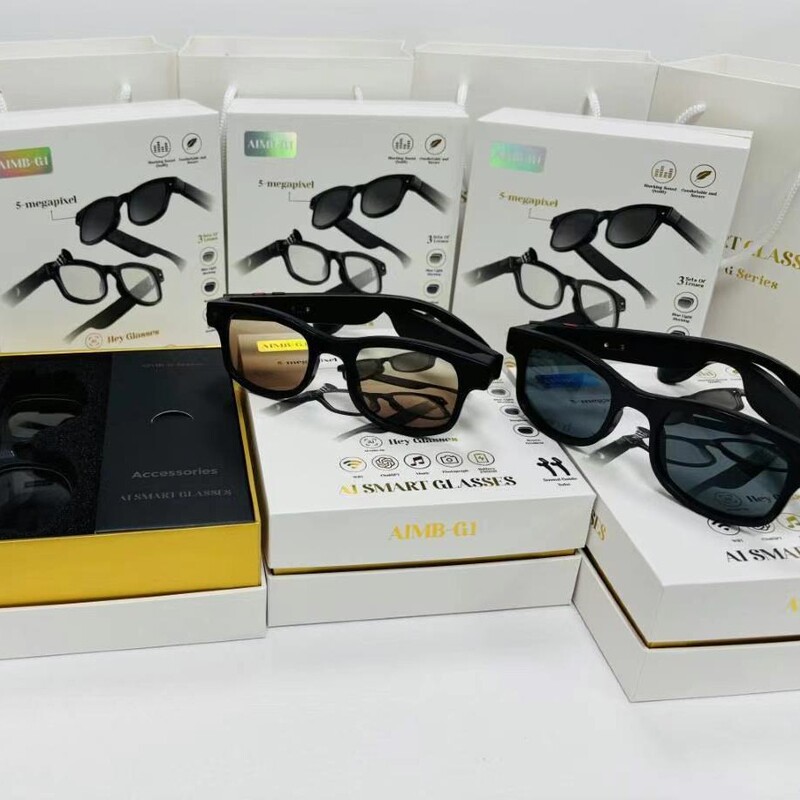New cross-border model AIMB-G1 smart glasses with voice assistant, Bluetooth calling, video recording, local storage, and AI translation New cross-border model AIMB-G1 smart glasses with voice assistant, Bluetooth calling, video recording, local storage, and AI translation