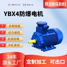 工厂YBX3YBX4防爆电机三相异步电动机水泵农机配套矿山铁壳马达