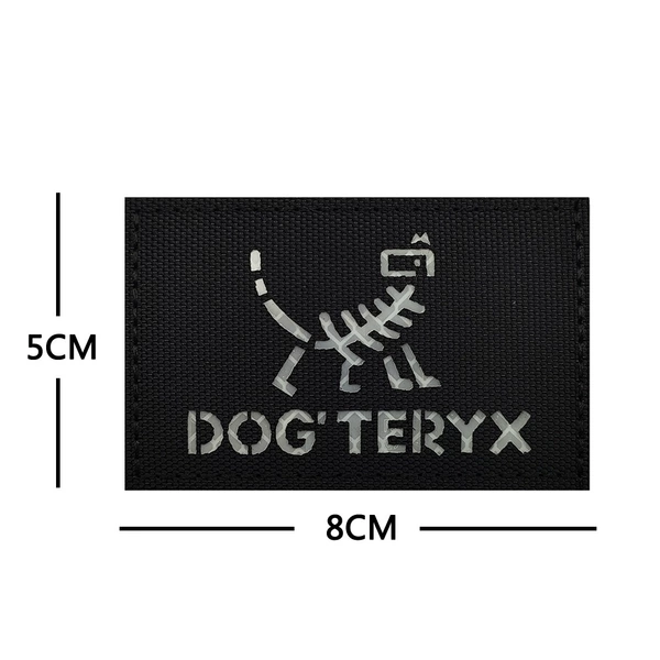 M00379-1 reflecting dog bone DOG (black cloth white)