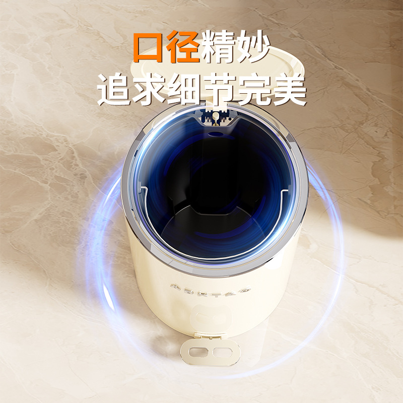 spot large capacity good-looking metal circle trash can with lid sealed pedal home living room bedroom bathroom