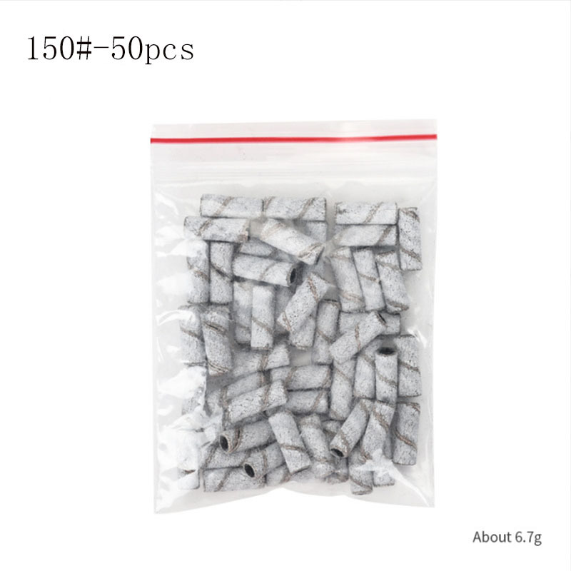 Anillo de arena de manicura pequeño rodamiento mini con anillo de arena de 3 mm anillo de arena de cabeza de pulido 50pcs / pack