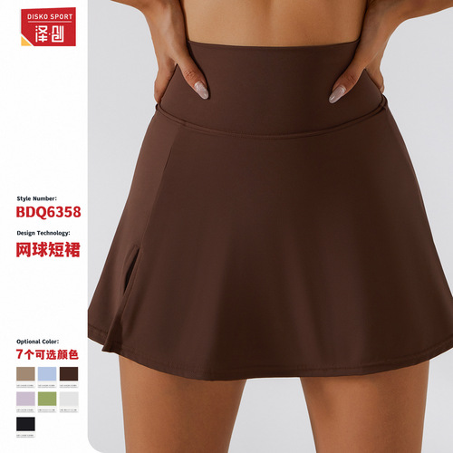 Zechuang new spring and summer slim yoga skirt breathable mini skirt pants running fitness tennis anti-exposure sports skirt