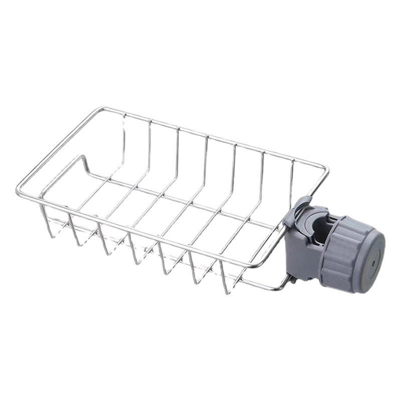 Hogar grifo de la cocina rack de almacenamiento de acero inoxidable fregadero drenaje rack ponche-libre cocina rack de almacenamiento al por mayor