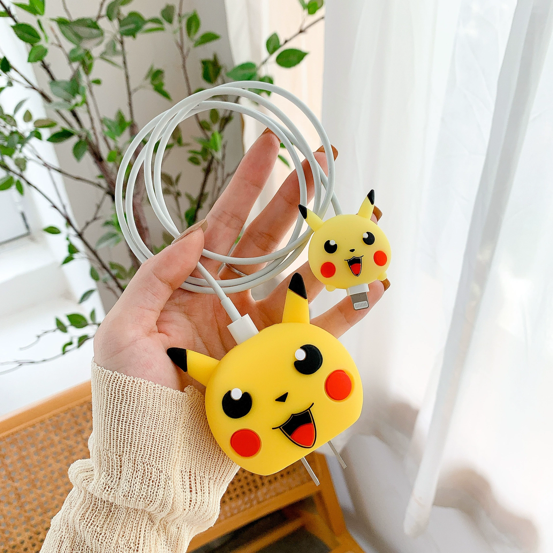 Apple, cartoon charger, protective case, 20W