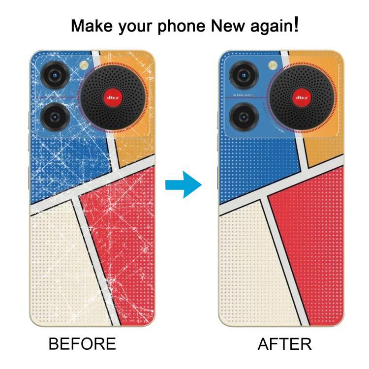 Para ZTE nubia Music Z2353 cubierta trasera de batería de vidrio integral con marco central / bucle