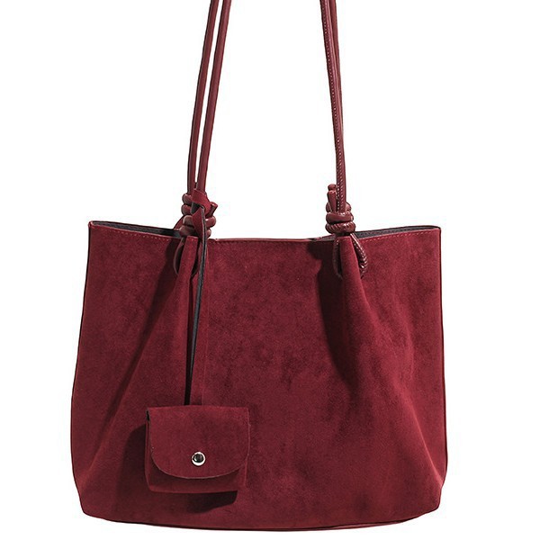 Borsa a spalla stile coreano opaca borsa a secchiello_voghion.com