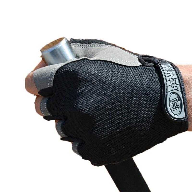 Guantes de fitness de medio dedo para adultos para mujer, deportes finos al aire libre, montañismo, pesca, antideslizante, transpirable, guantes de protección solar para ciclismo