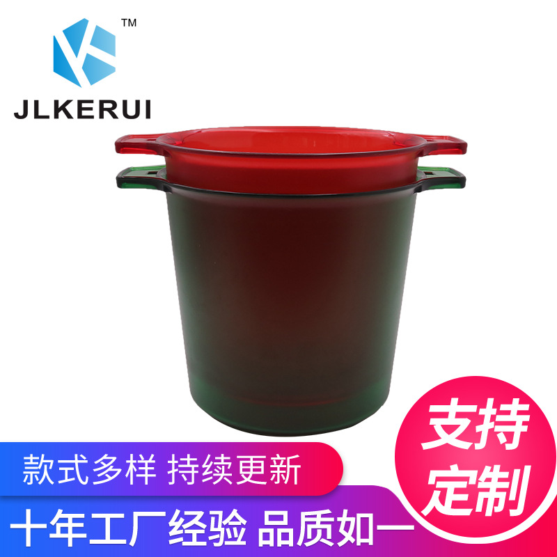 Bar caja de cerveza de plástico caja de cerveza de gran capacidad cubo de hielo binaural de plástico Champagne cubo de hielo cesta de vino Cubo de champán