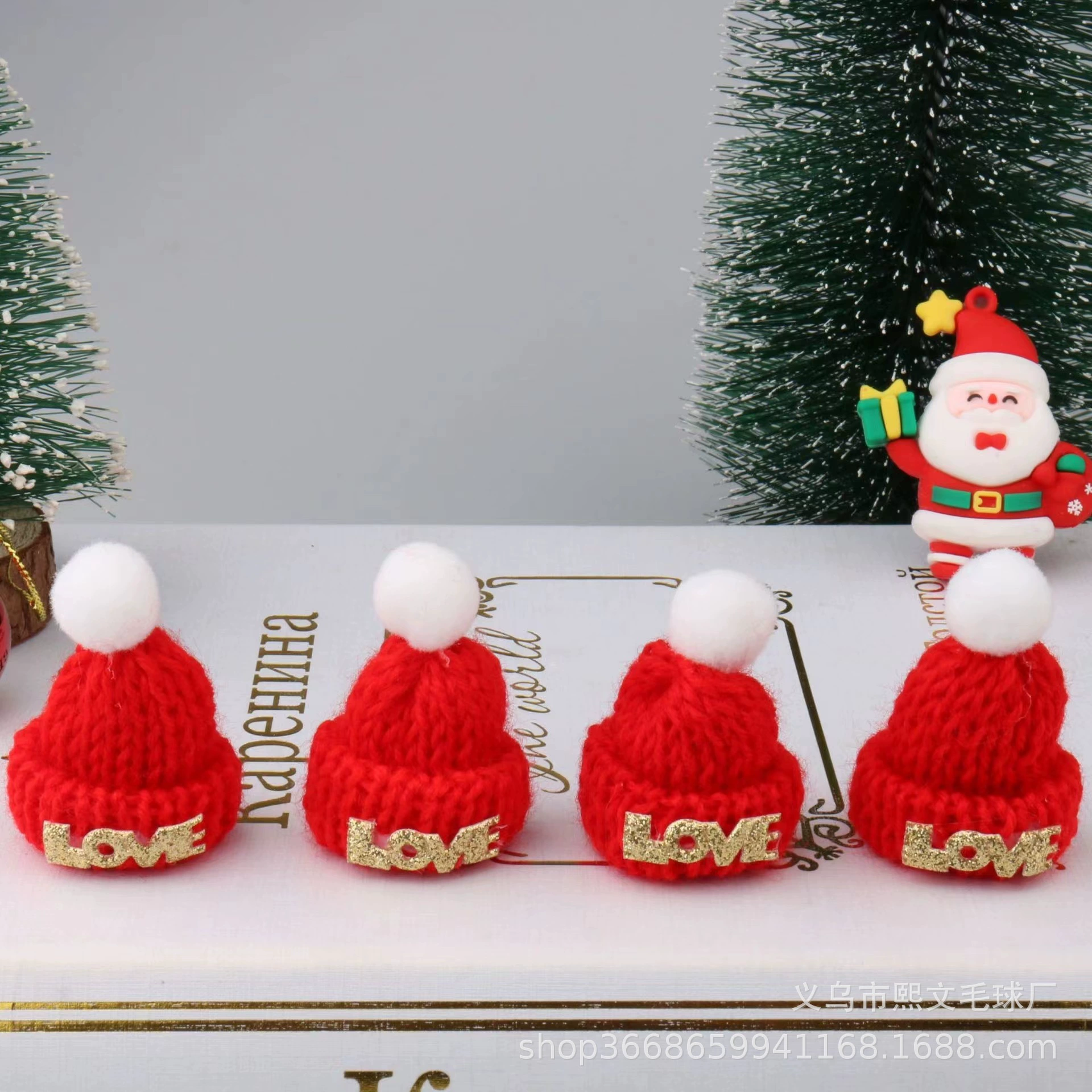 Small hat, scarf, doll, decorations