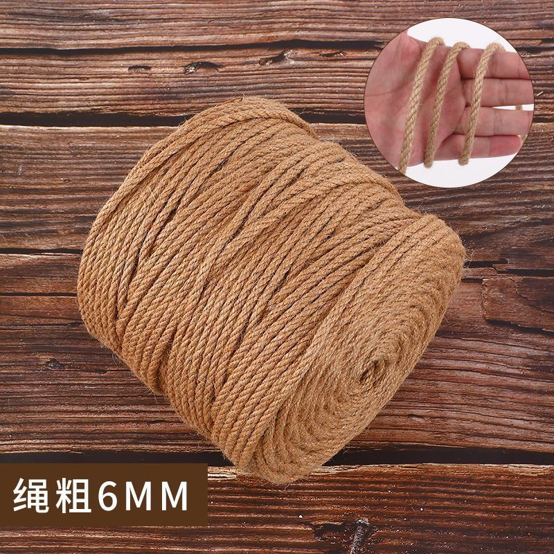 麻縄ロープ装飾卸売手作り猫スクラッチ剣細くて太い diy 装飾水道管編組糸壁材料写真|undefined