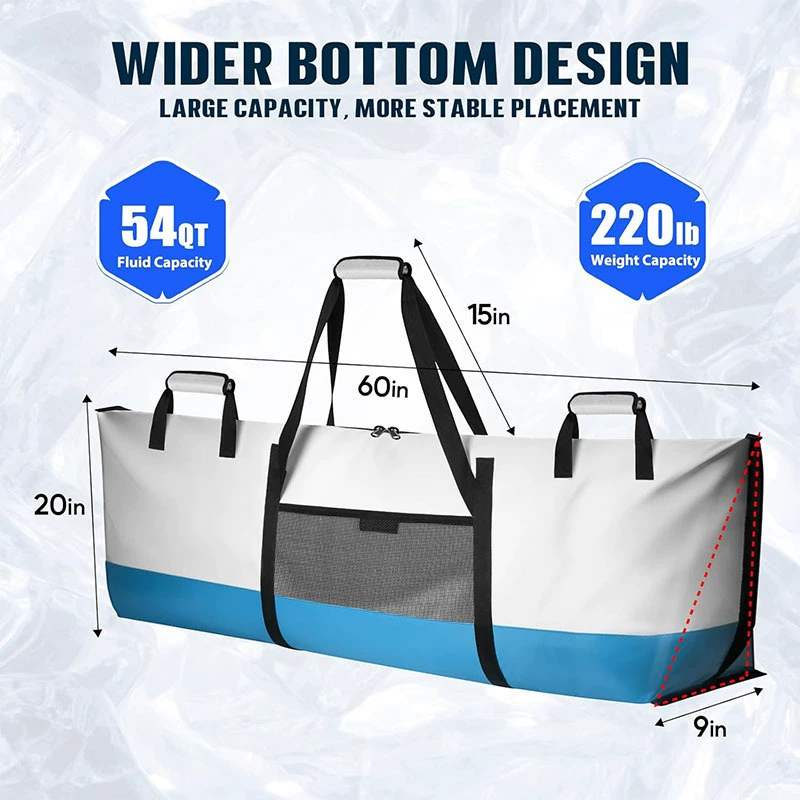 Трансграничная индивидуальная сумка для охлаждения рыбы, портативная водонепроницаемая сумка для охлаждения рыбы, изолированная сумка для рыбы, сумка для ловли рыбы