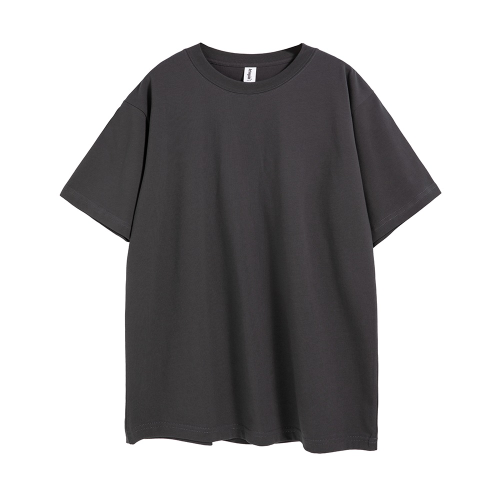 AG260 g 32 camisetas pesadas de algodón puro con hombros caídos, camiseta de manga corta de marca de moda suelta de gran tamaño personalizada