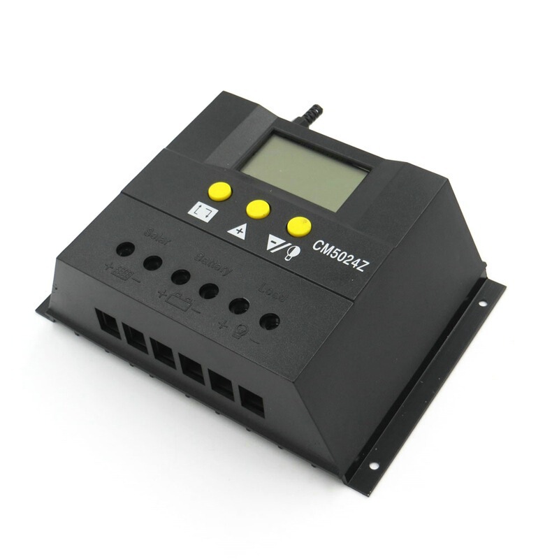 50A photovoltaic power generation controller 12V24V solar panel controller with temperature probe controller