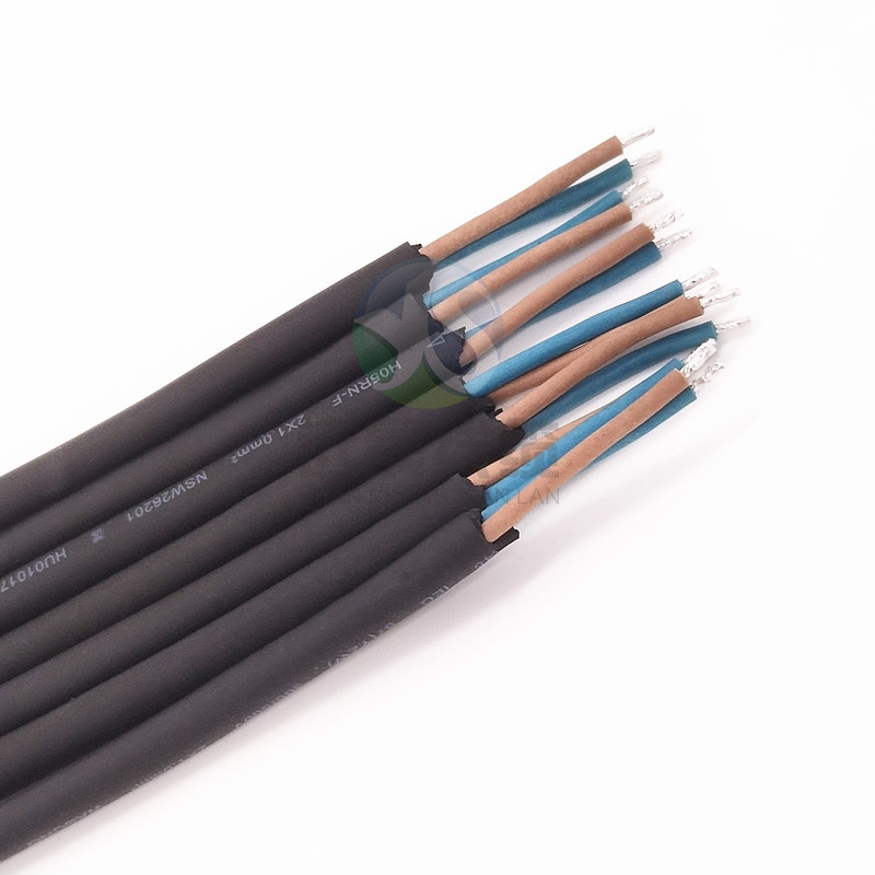 0.75平方两芯橡胶线LED防水电源线外径6.2mm棕蓝/红黑2*0.75