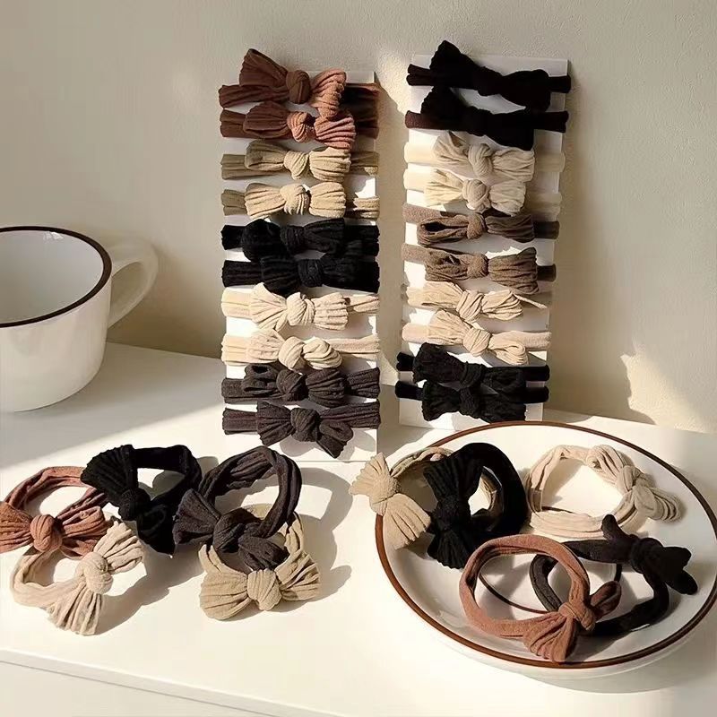 Explosión de alta elasticidad arco de cabello simple de alta toalla de temperamento anillo de cabello de cola de caballo alta anillo de cabello adornamiento para el cabello