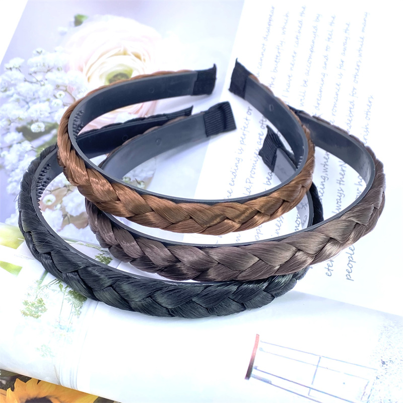 Peluca trenza diadema dos yuanes tienda accesorios para el cabello