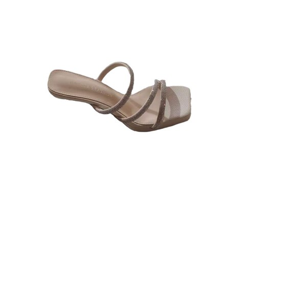 Sandals with rhinestones open toe stiletto heels