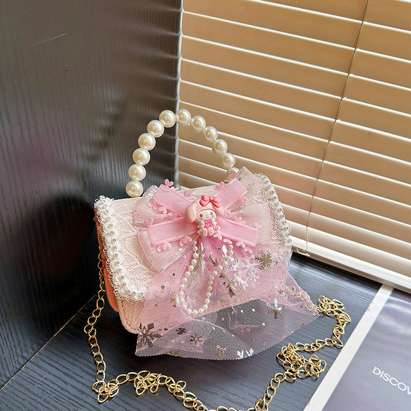 Nuevo niño Kulomi bolso de hombro de moda pequeño viento fragante bolso de niña para salir bolso de hombro coreano universal