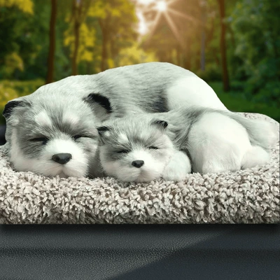 Aktiv kömürlü qoxu uducular, Artificial Dog Bamboo Charcoal Bag - mother-and-child-lying-husky