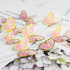 Three -dimensional iron wire colorful hot golden -border butterfly goddess Little Fairy birthday cake dessert dessert decoration plug -in plug -in