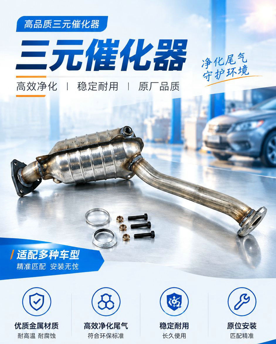 Suitable for Honda Fit Jazz 1.3L 2002 model, three-way catalytic converter assembly, exhaust gas purifier