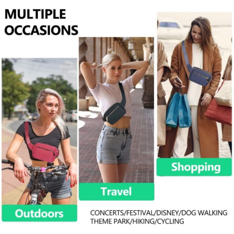 Bolsa de cintura, bolsa de cadera, adecuada para viajar, caminar, montar, correr, conveniente para llevar cualquier teléfono móvil
