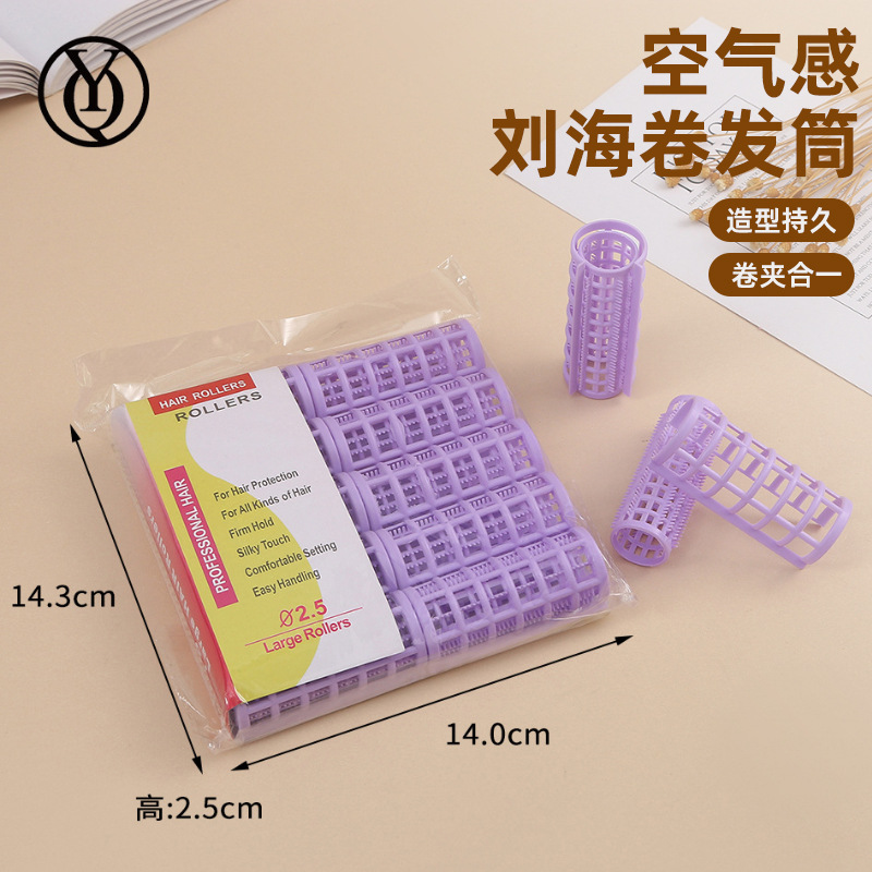 Rizador de Cabello de Doble Capa, Pinza de Plástico para Peinar, Herramienta de Peluquería para Amazon, Mayorista Transfronterizo