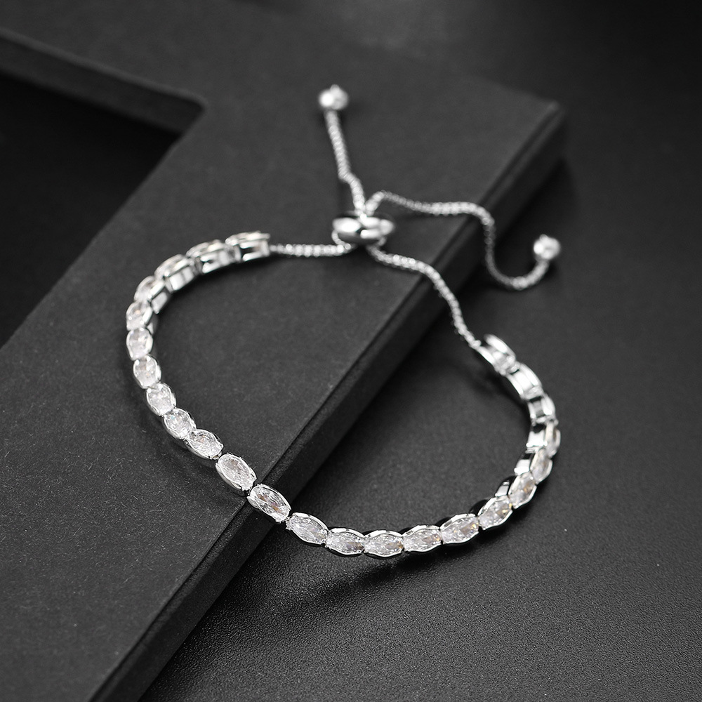 10g Weight Zircon Inlay Material Bracelets, Tennis Bracelet Classification 1 Piece Quantity Daily Occasion Copper Material Eye Pattern Women'S Gender Inlay Design Fashion Style Eye Copper Fashion Bracelets Tennis Bracelet 12