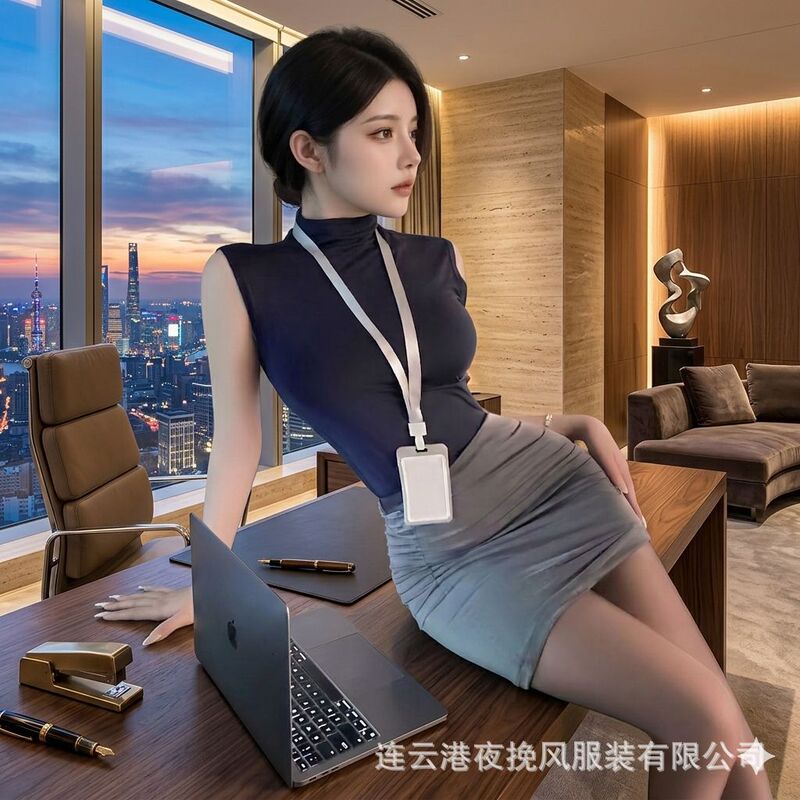 Sexy Lingerie, Sexy Secretary Uniform Set, Ol Pure Desire Slim-Fit Hip-Hugging Skirt, Professional Outfit, Pajamas, Stockings
