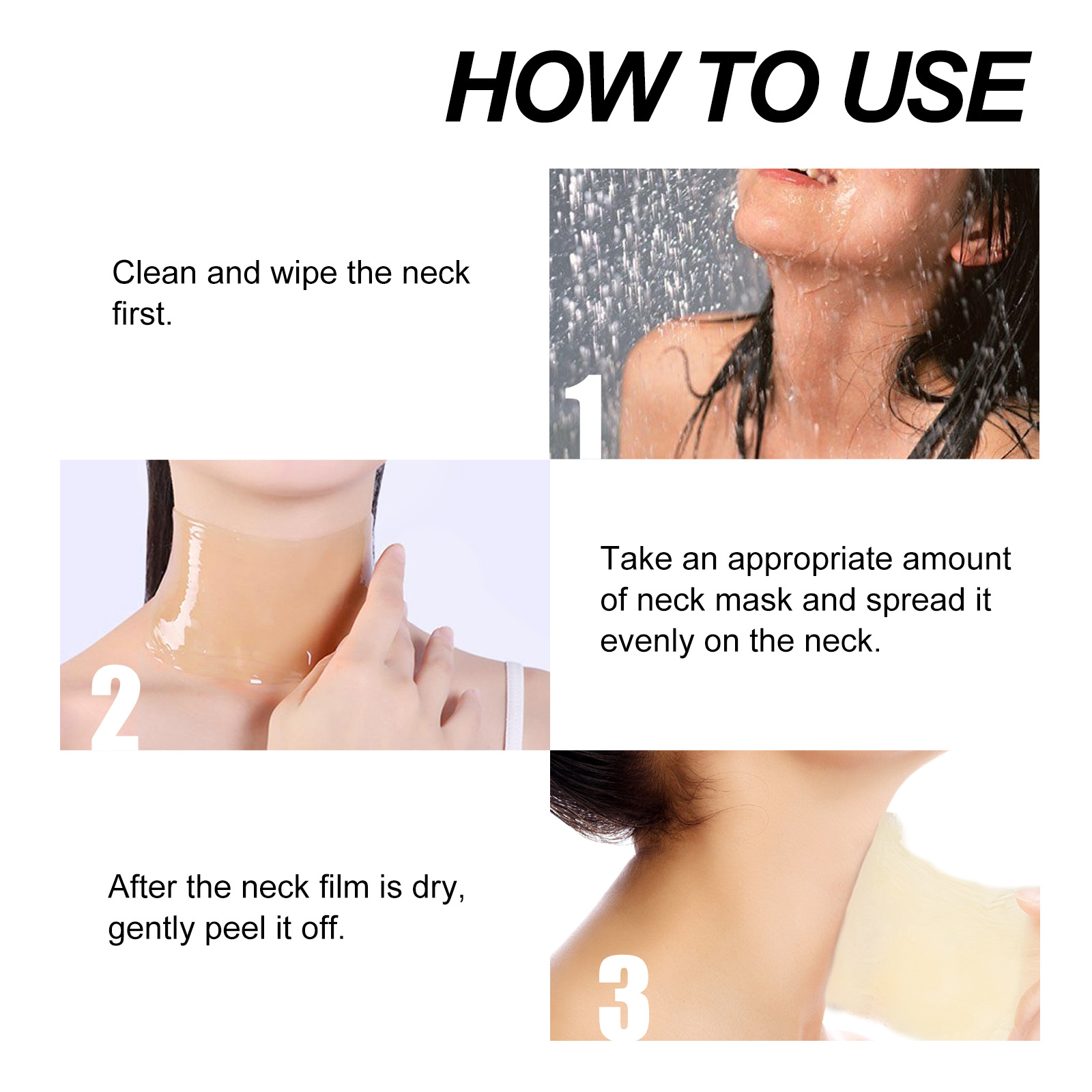 Eelhoe – masque blanchissant au lait de mouton, dessalement des ridules, Massage liftant et raffermissant, crème de soin du cou_voghion.com