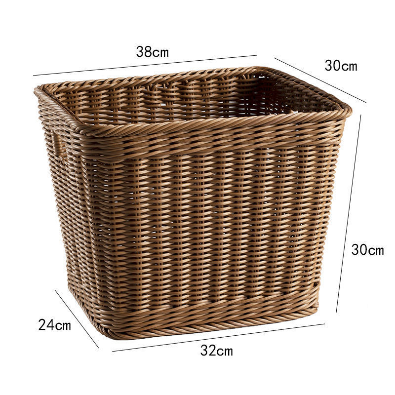 Cesta de almacenamiento de ropa sucia imitación de tela de caña hoteles residenciales toallas de baño cesta de lavandería ropa de lavandería cesta de ropa sucia