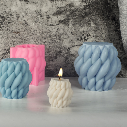 Sanxin Spiral Raindrop Scented Candle Silicone Mold DIY Simple Rotating Candle Mold Exclusively Available on Amazon